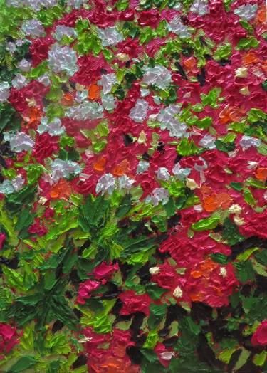 Original Abstract Floral Paintings by Robert Lee