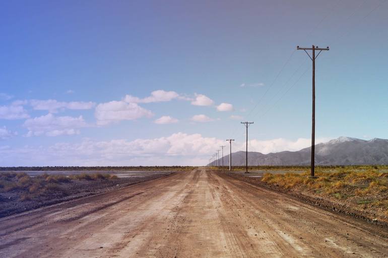 Original Landscape Photography by Evelyne Chevallier | Other Art on Paper | TOWARDS THE SALT LAKE