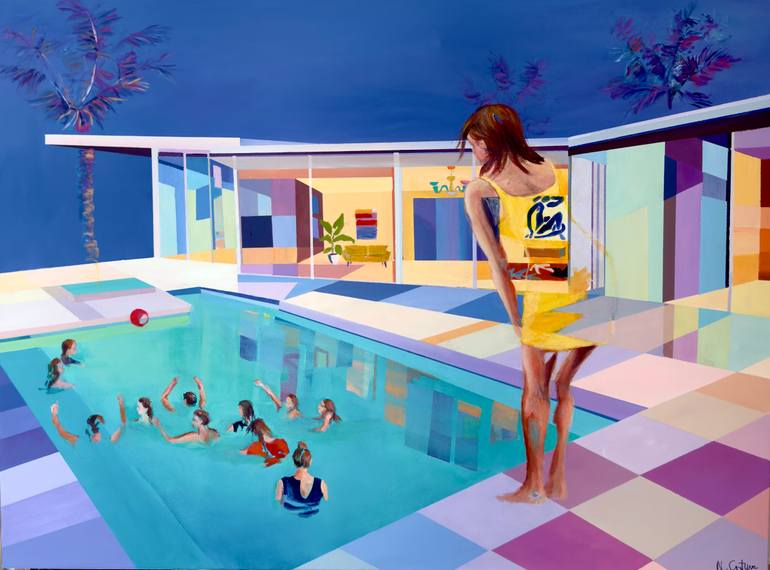 Original Abstract Body Painting by Nicoleta Costiuc