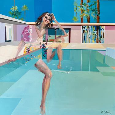 Original Contemporary Architecture Painting by Nicoleta Costiuc