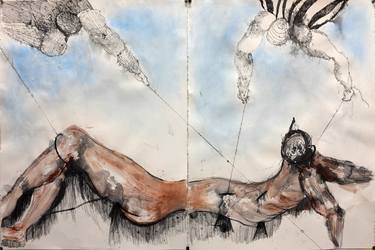 Original Figurative People Paintings by Michael Caci
