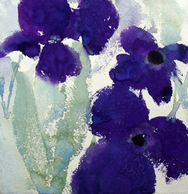 Periwinkle Painting by David Ross | Saatchi Art