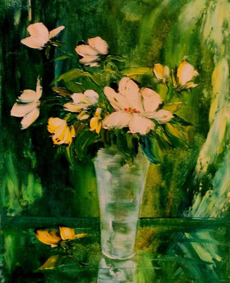 In the opaline vase Painting by Anna Martinazzi | Saatchi Art