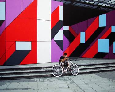 Ciclista en la Bienal de Arquitectura thumb