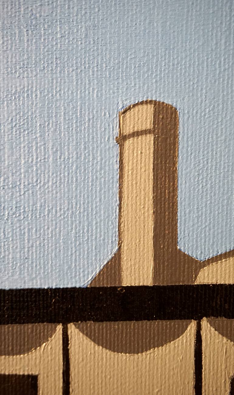 Original Abstract Architecture Painting by Carola Ramírez