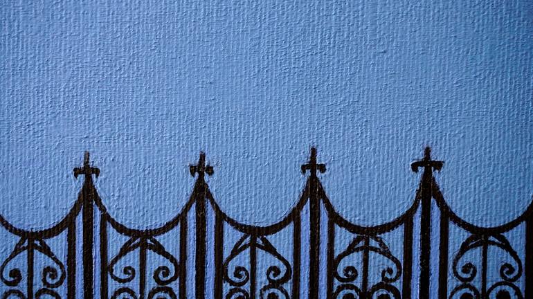 Original Abstract Architecture Painting by Carola Ramírez