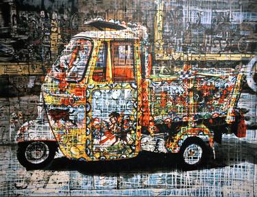 Print of Pop Art Car Paintings by Andrea Chisesi