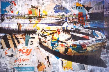 Print of Pop Art Boat Collage by Andrea Chisesi