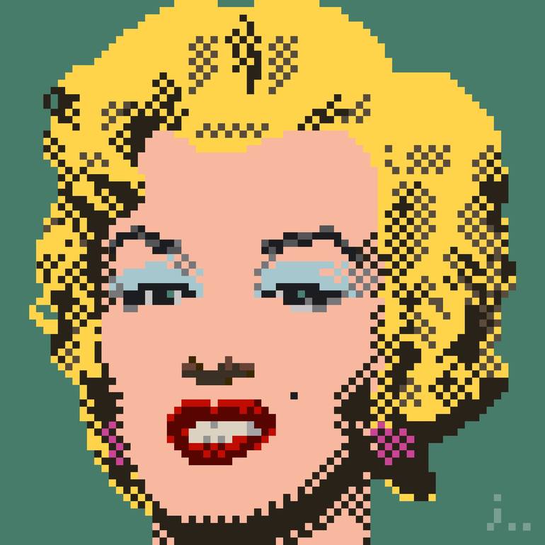 Pixel art 13(famous painting of reinterpretation series) New Media by ...