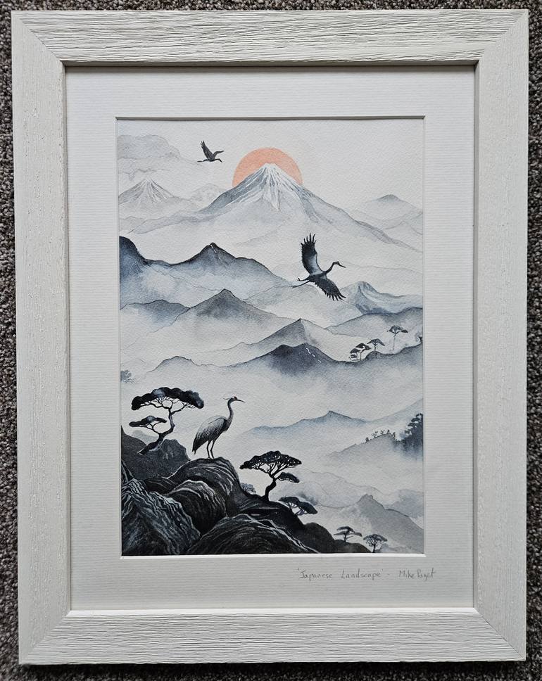 Original Folk Landscape Painting by Mike Paget