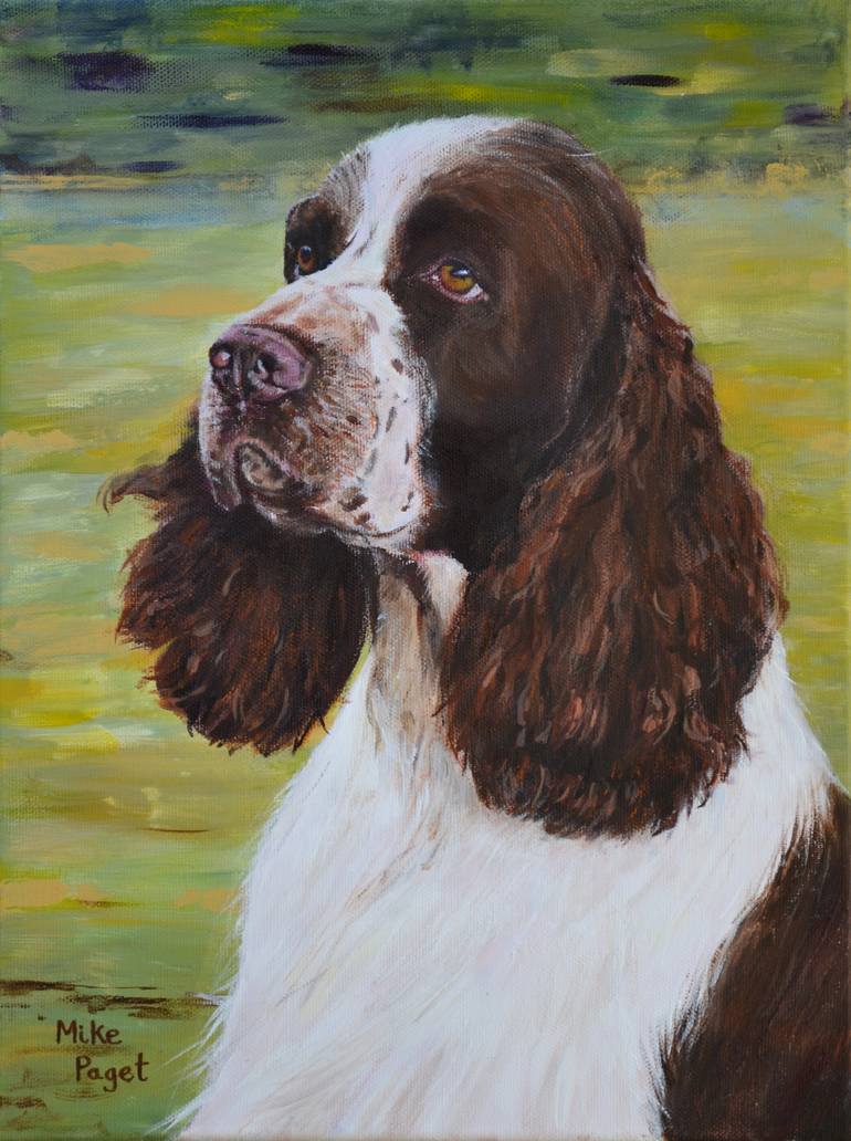 springer spaniel paintings for sale