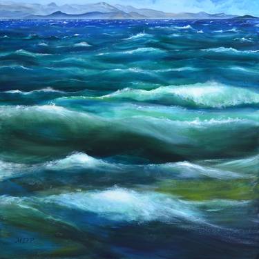 Original Abstract Expressionism Seascape Paintings by Mike Paget