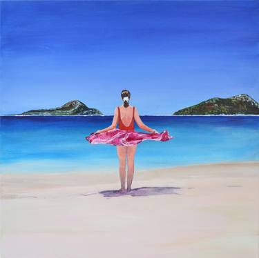 Print of Figurative Beach Paintings by Mike Paget