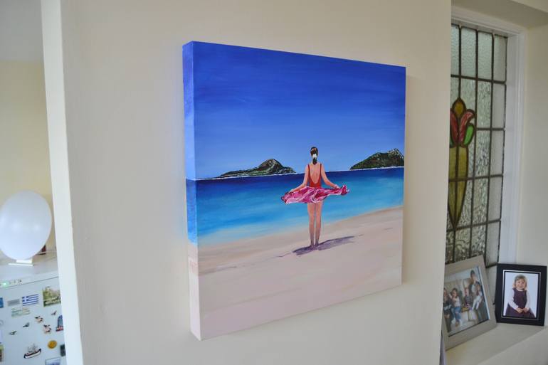 Original Figurative Beach Painting by Mike Paget