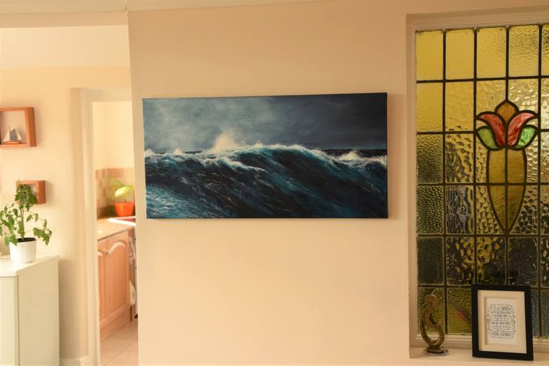 Original Impressionism Seascape Painting by Mike Paget