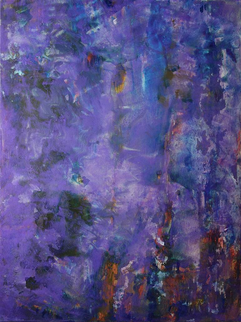 Original Abstract Painting by Ivonna Zile | Abstract Art on Canvas | The Night Came Quietly