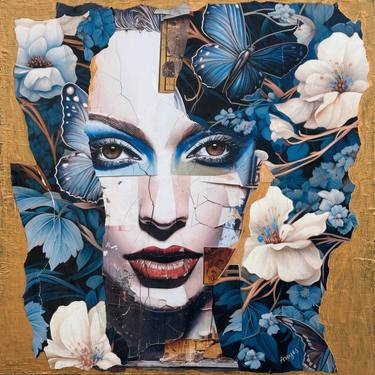 Original Portrait Mixed Media by Anyes Galleani