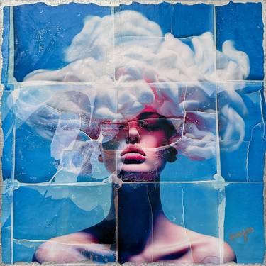 Original Portraiture Fantasy Mixed Media by Anyes Galleani