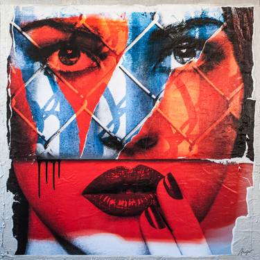 Original Pop Art Pop Culture/Celebrity Mixed Media by Anyes Galleani
