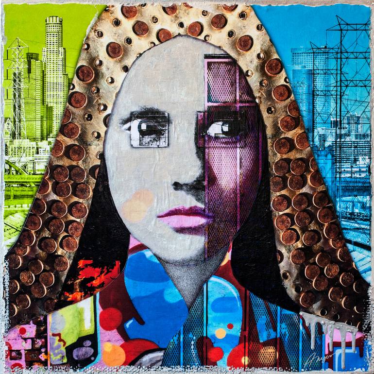 Print of Street Art Women Mixed Media by Anyes Galleani