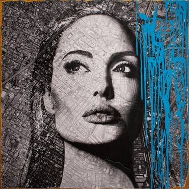 Original Modern Pop Culture/Celebrity Mixed Media by Anyes Galleani