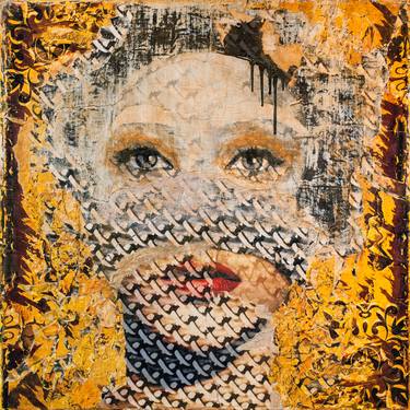 Original Street Art Portrait Mixed Media by Anyes Galleani