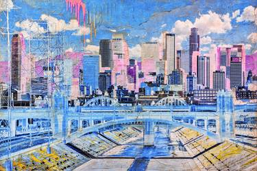 Los Angeles in Baby Colors - Mixed Media - Limited Edition 1 of 1 image