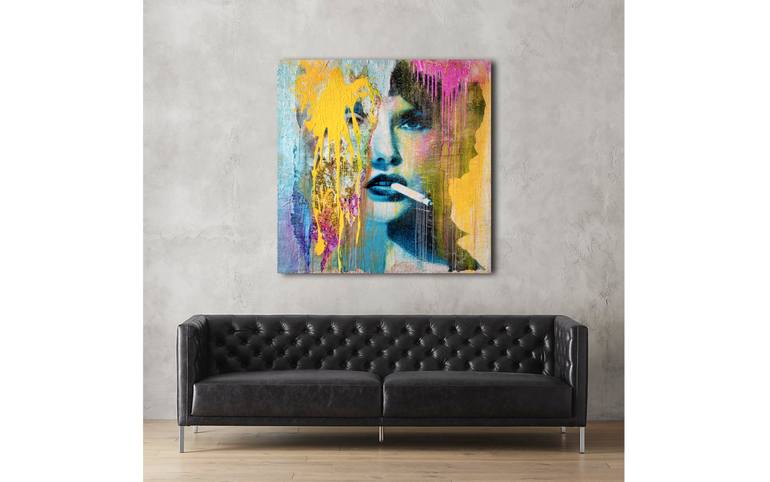 Original Pop Art Portrait Painting by Anyes Galleani