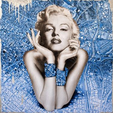 Original Fine Art Pop Culture/Celebrity Mixed Media by Anyes Galleani