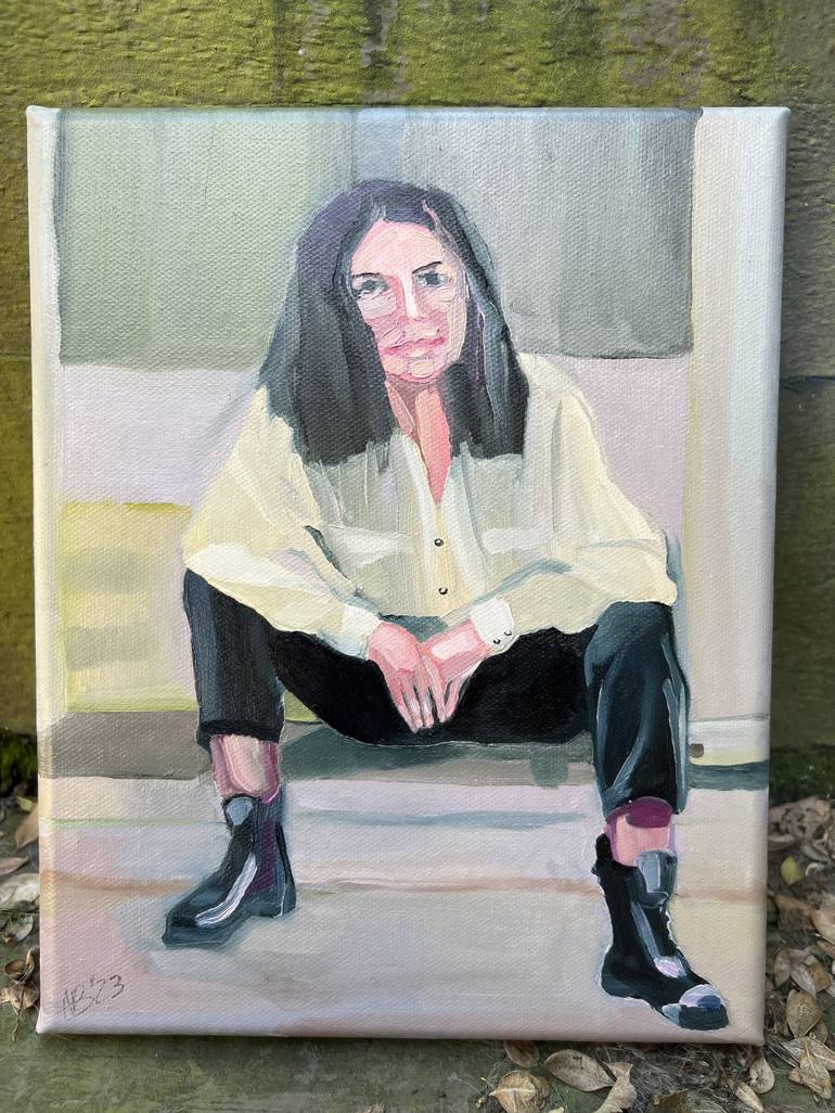 Original Figurative Portrait Painting by Anna Bergin