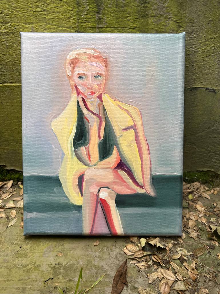 Original Figurative People Painting by Anna Bergin