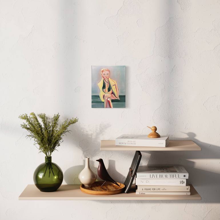 Original Figurative People Painting by Anna Bergin