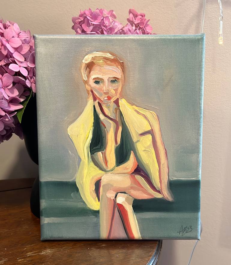 Original Figurative People Painting by Anna Bergin
