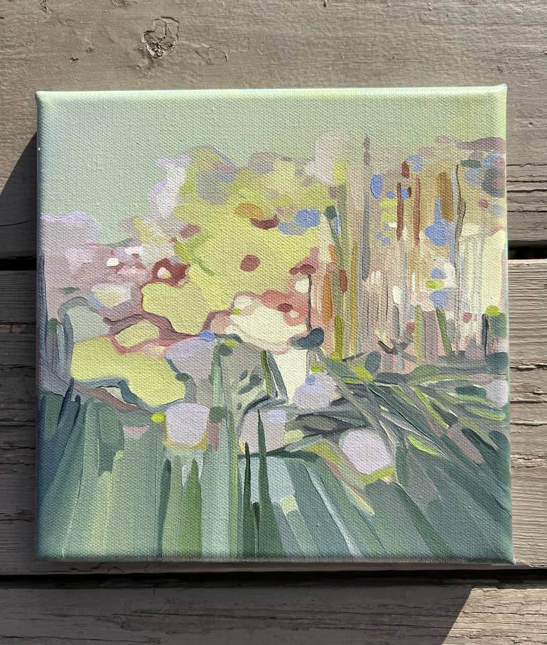 Original Abstract Floral Painting by Anna Bergin