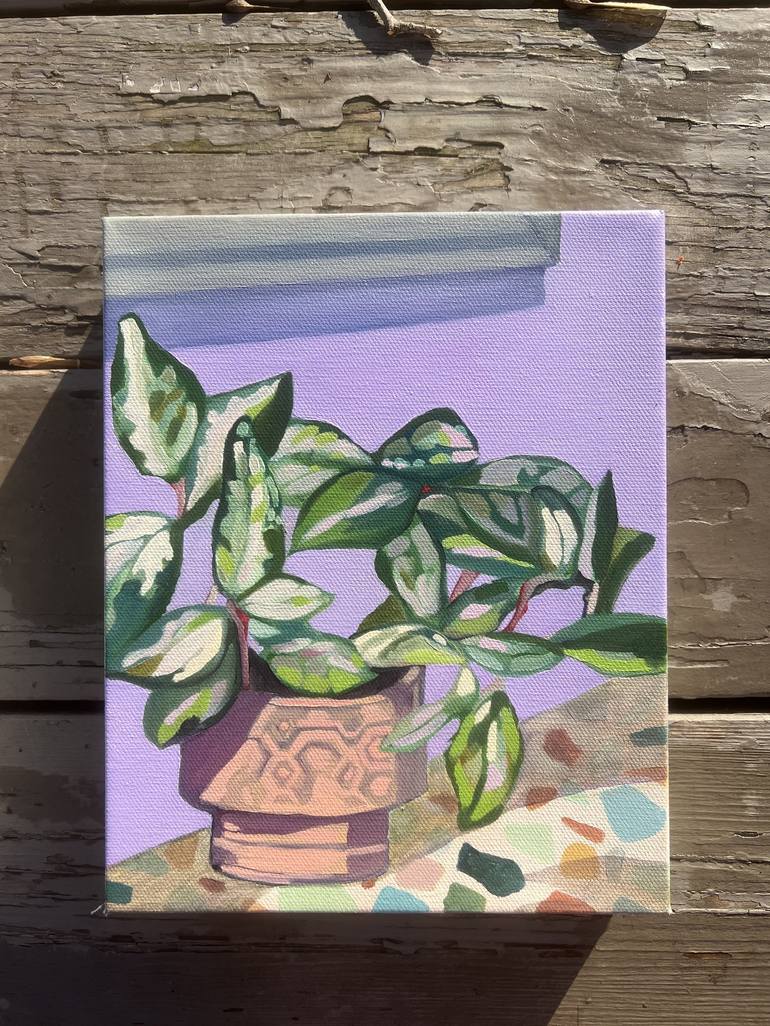 Original Abstract Botanic Painting by Anna Bergin