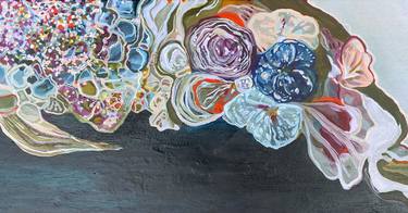Original Abstract Floral Paintings by Anna Bergin