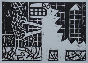Original Expressionism Political Printmaking by Andy Swani