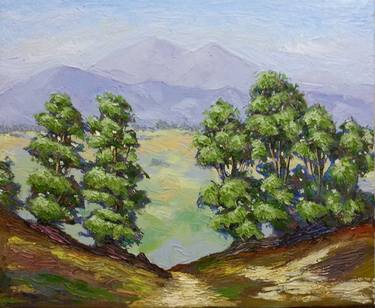 Print of Impressionism Landscape Paintings by Wasim Siddiq