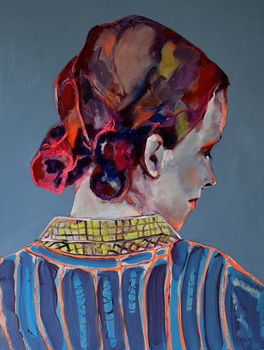 Original Abstract Portrait Paintings by Patricia Derks