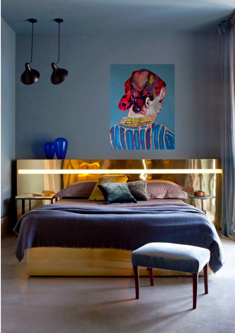 Original Abstract People Painting by Patricia Derks