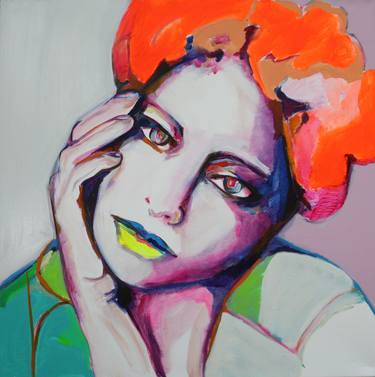 Original Expressionism Women Paintings by Patricia Derks