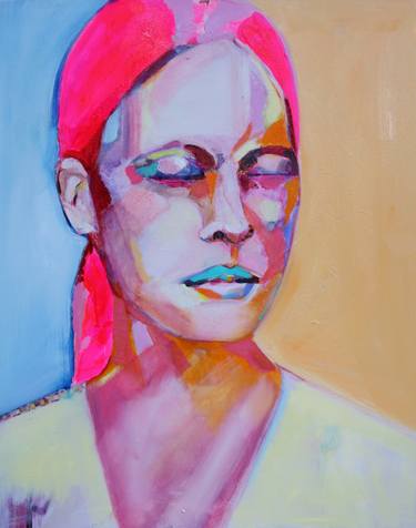Print of Expressionism Women Paintings by Patricia Derks