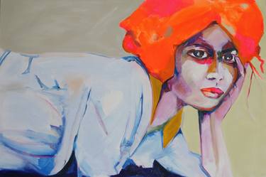 Print of Expressionism Portrait Paintings by Patricia Derks