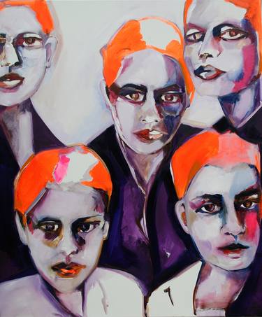 Original Expressionism Family Paintings by Patricia Derks