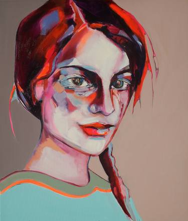 Print of Expressionism Portrait Paintings by Patricia Derks