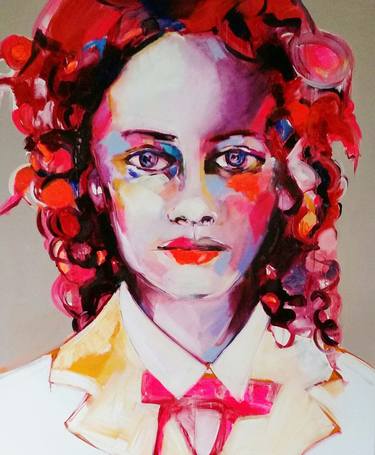 Original Expressionism Portrait Paintings by Patricia Derks