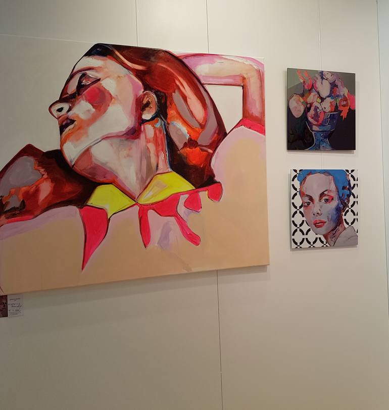 Original Expressionism People Painting by Patricia Derks