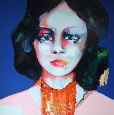 Print of Expressionism Portrait Paintings by Patricia Derks