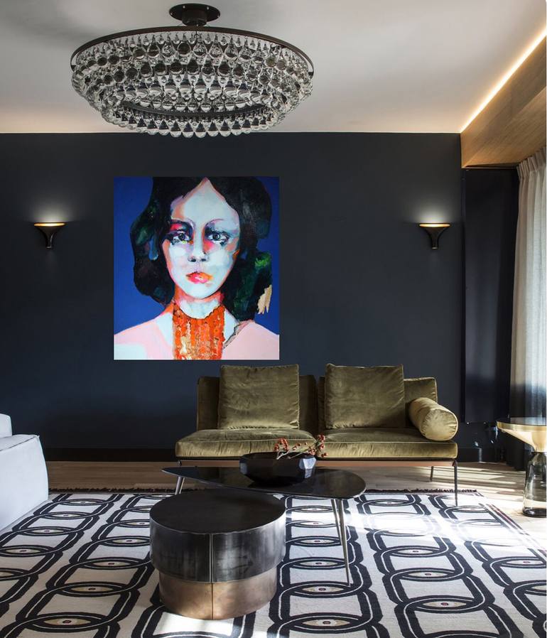 Original Expressionism People Painting by Patricia Derks