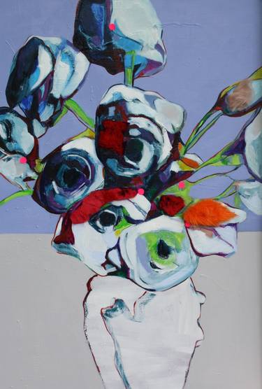 Print of Floral Paintings by Patricia Derks